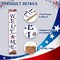 4th of July Patriotic Welcome Sign, American Flag Truck Wooden Porch Sign For Patio, 47" USA Flag Front Door Signs All Seasons Decor Standing Yard Signs Holiday Vertical Signs for Outdoor Indoor Wall Garden